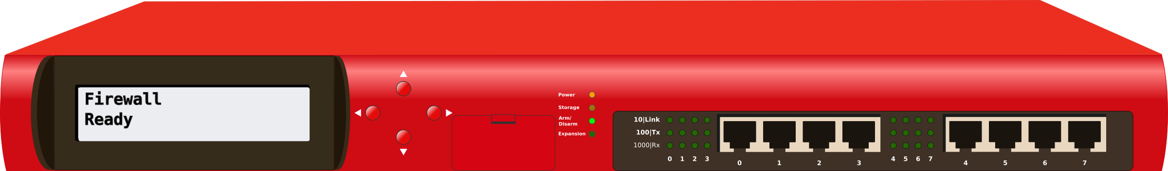 Red Firewall Appliance Clip arts