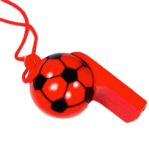 Red Football Whistle SVG Clip arts