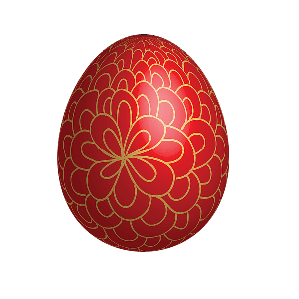 Red Gold Easter Egg PNG icon