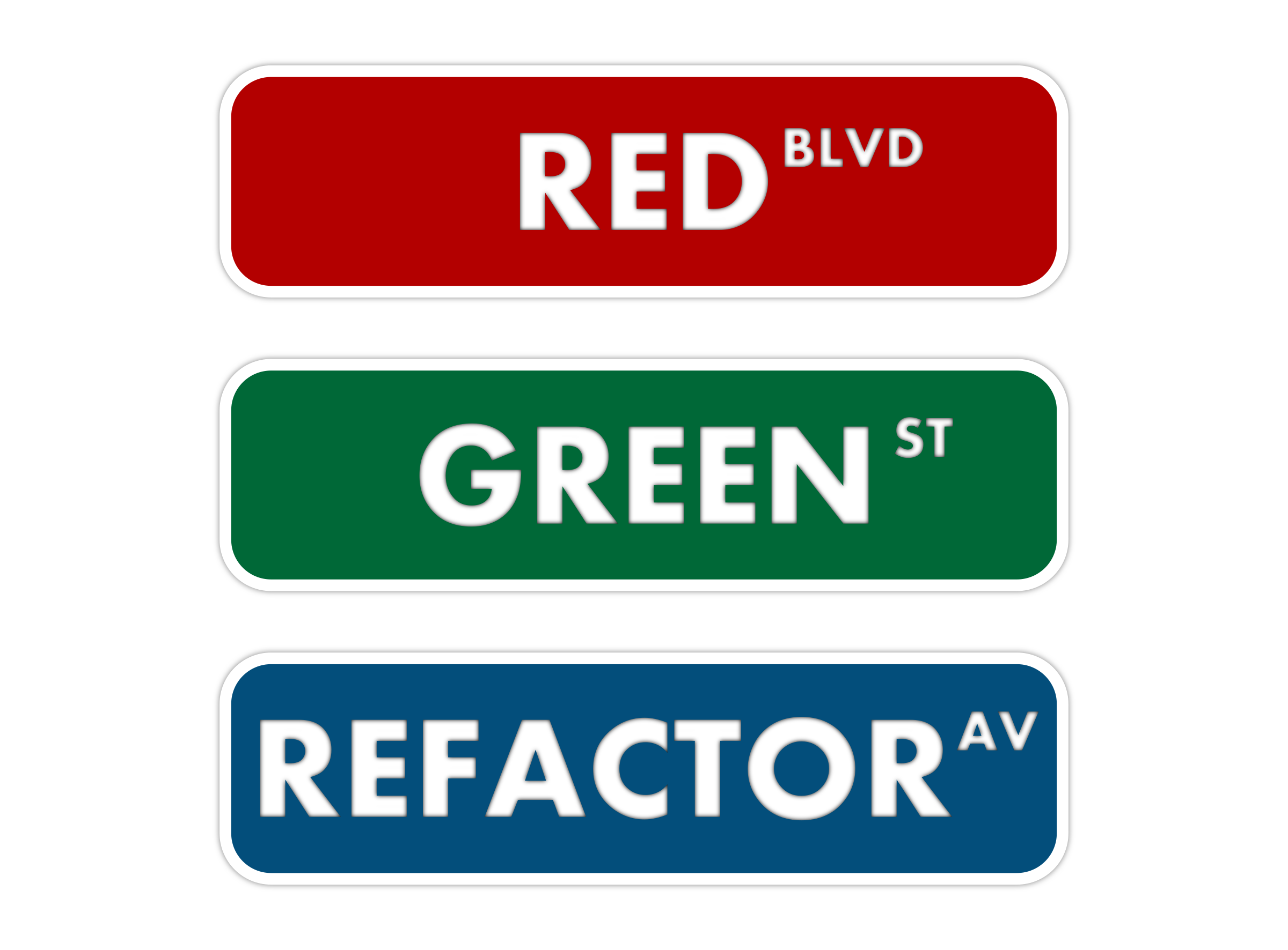 Red Green Refactor street sign PNG icon