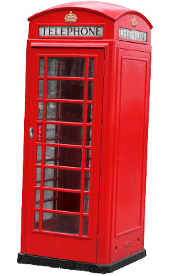 Red London Phone Booth SVG Clip arts