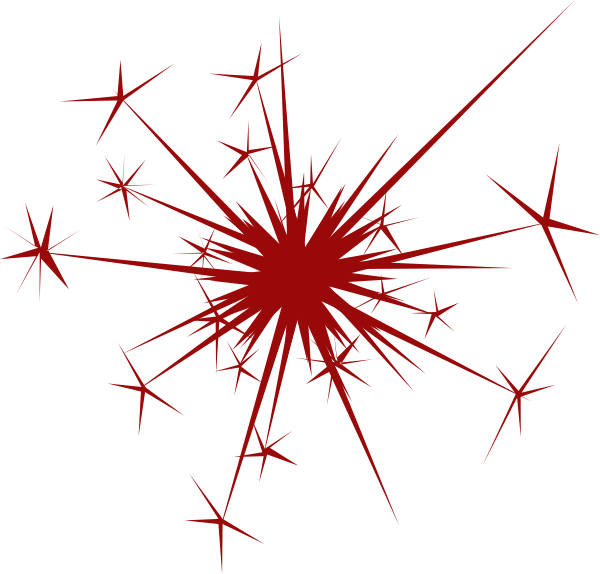 Red Sparkles Fireworks PNG icon