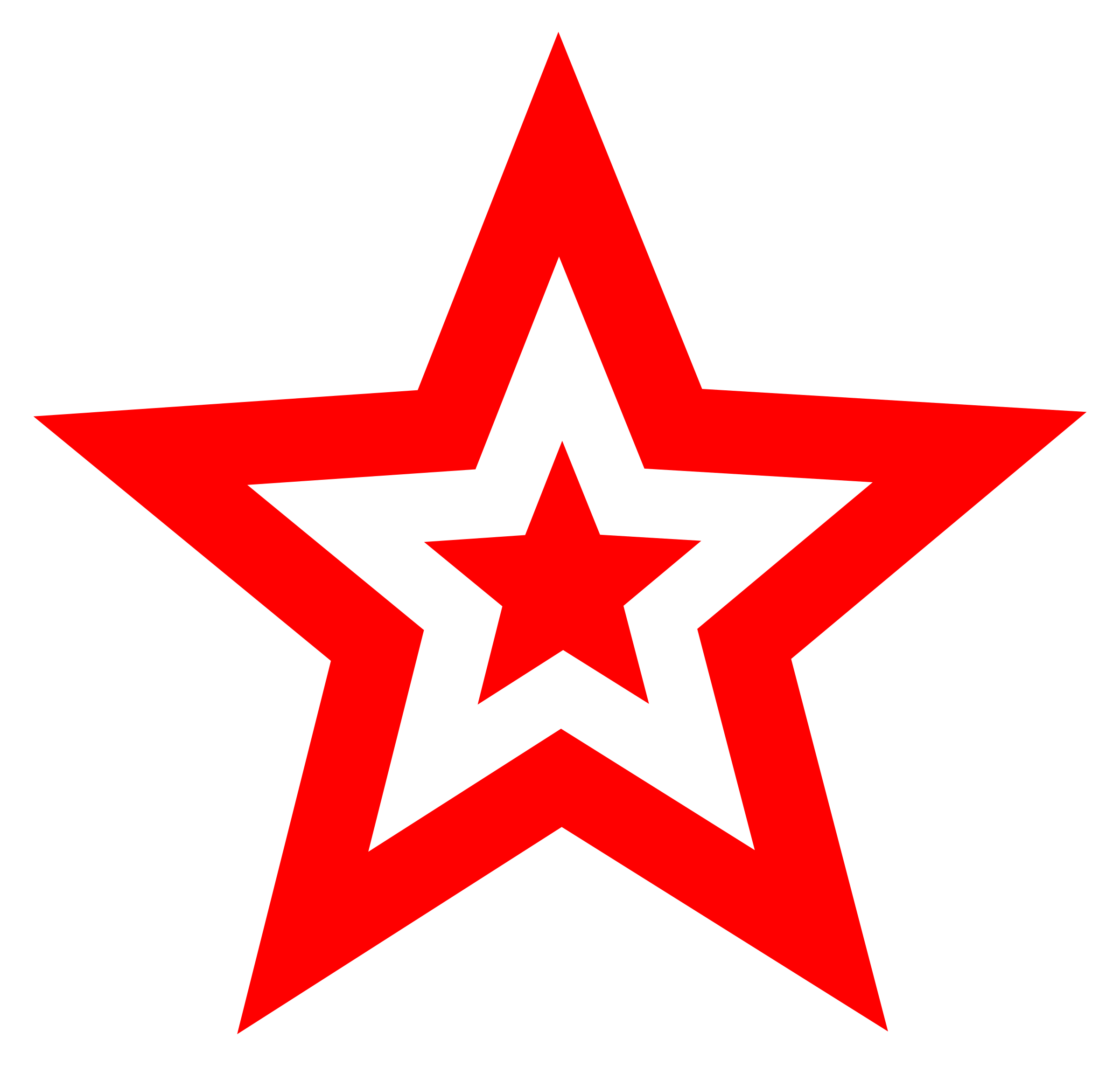 red star in star SVG Clip arts