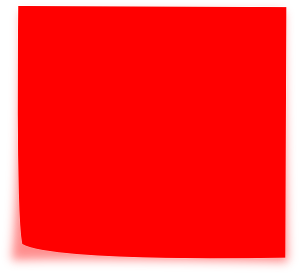 Red Sticky Note PNG icon