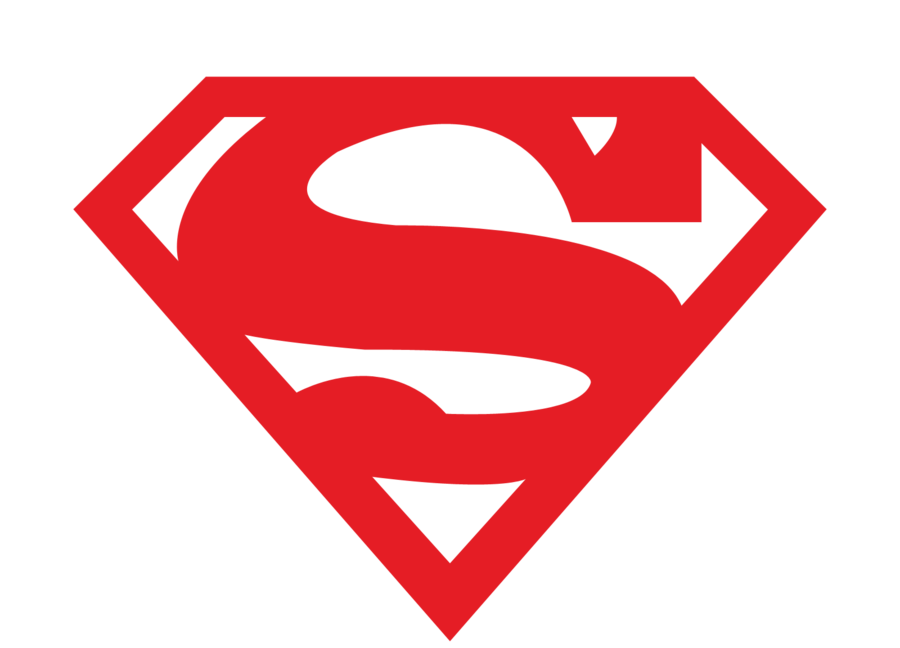 Red Superman Sign SVG Clip arts