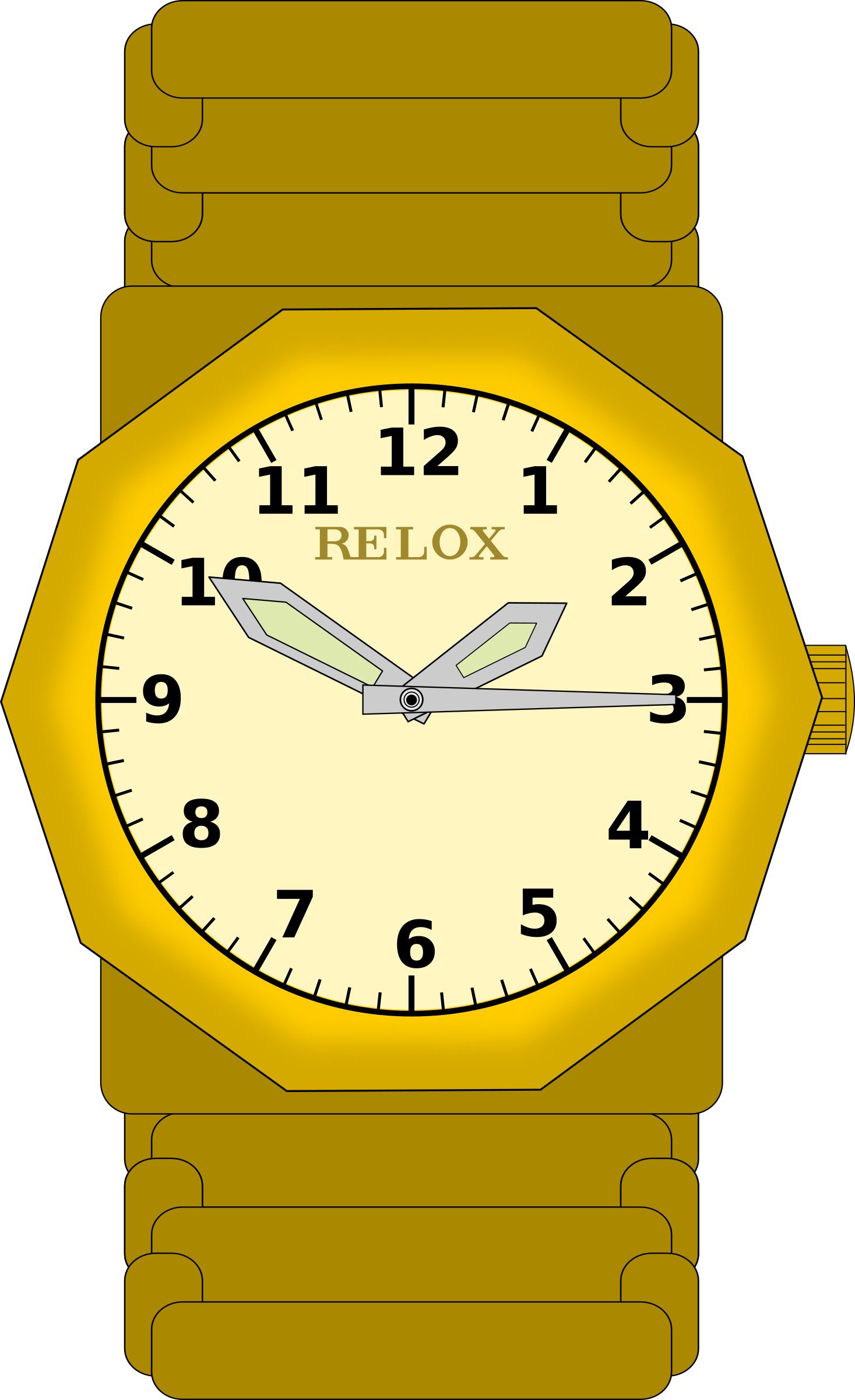 reloj de pulsera - watch in gold - montre d'or Icons PNG - Free PNG and  Icons Downloads