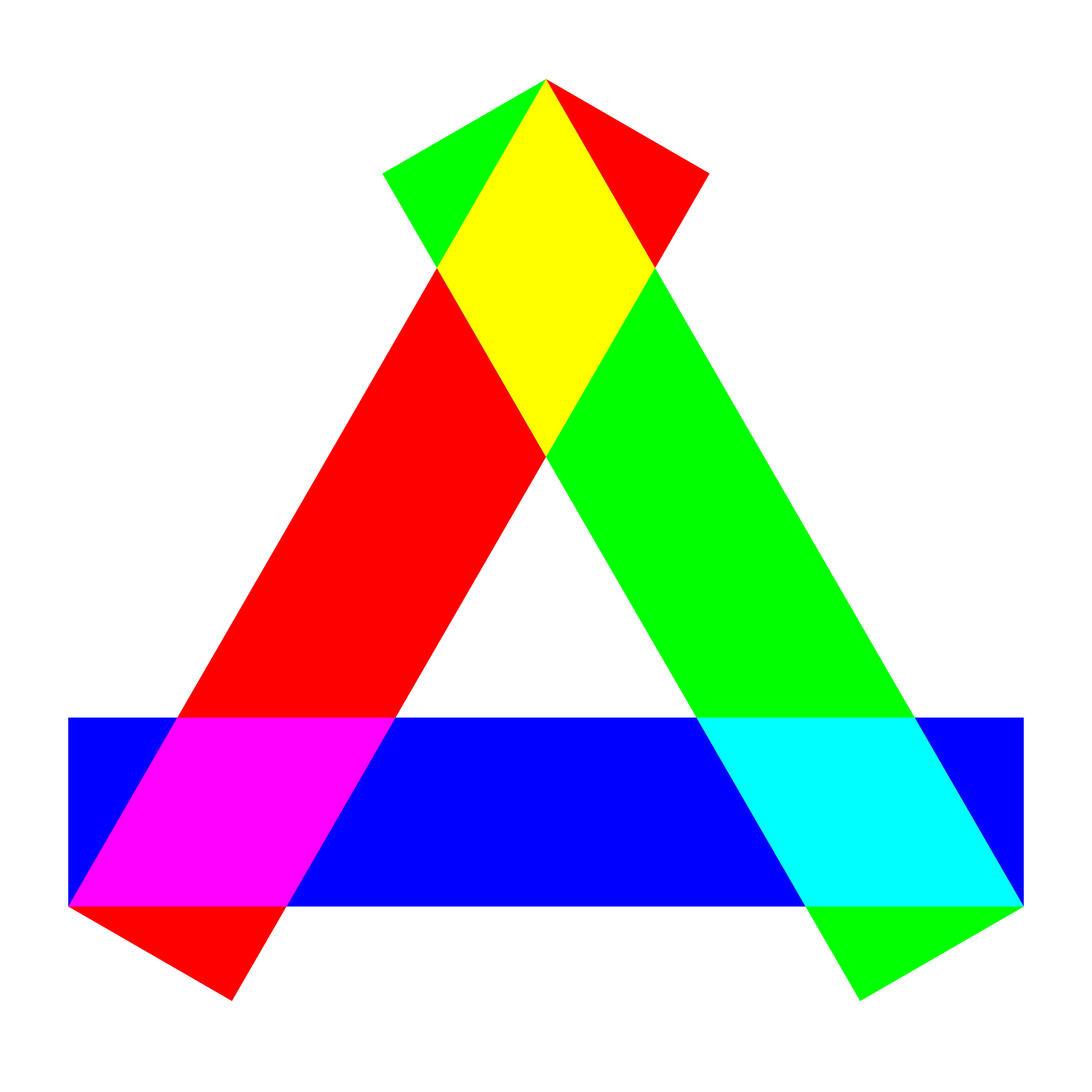 rgb long rectangles triangle SVG Clip arts