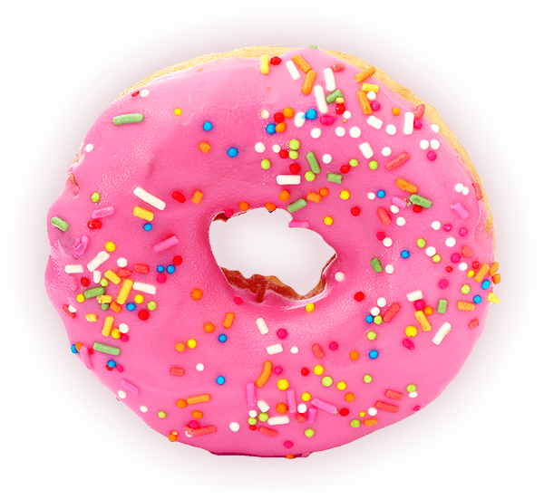 Rose Donut With Topping PNG icon