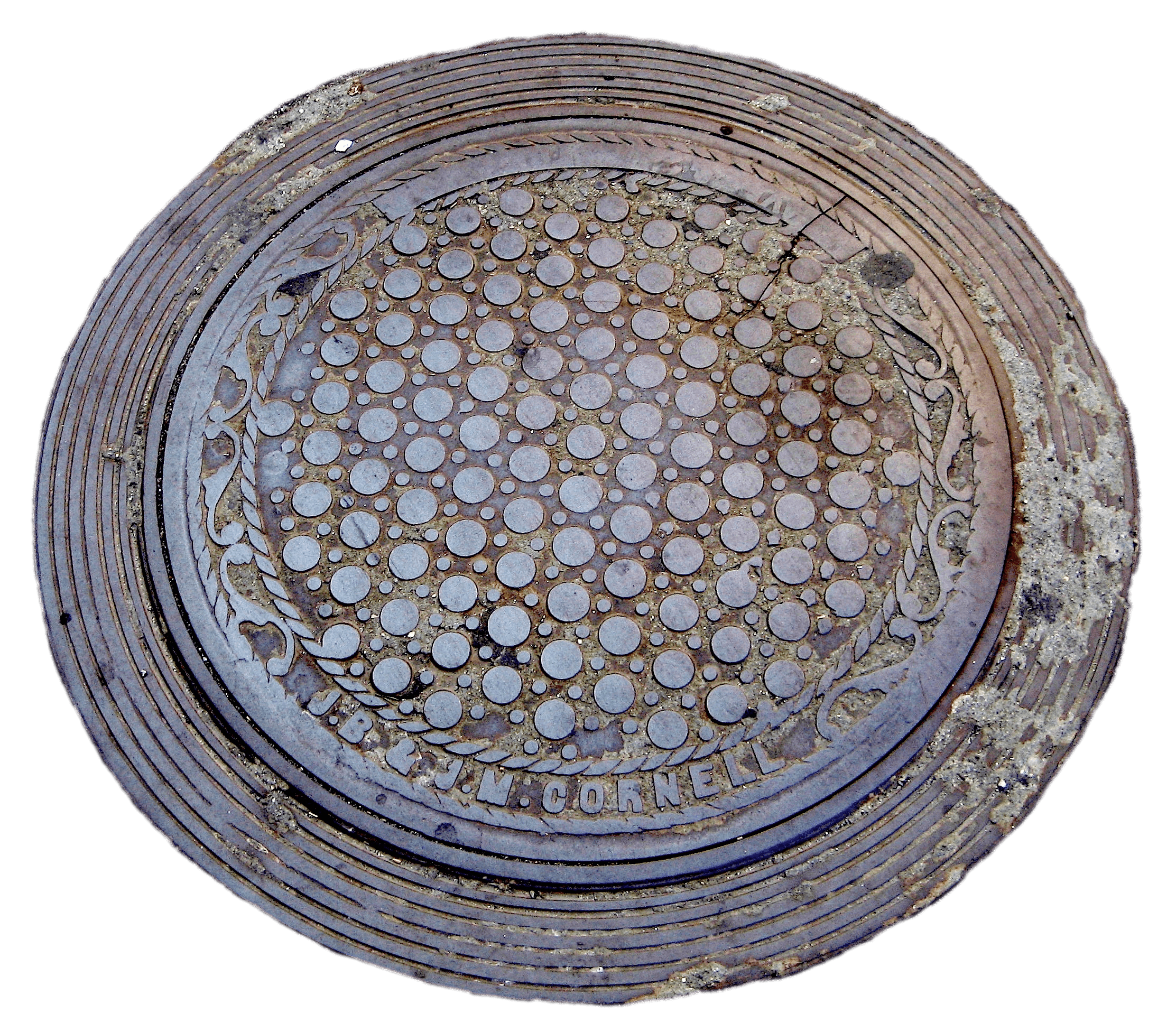 Rusty Manhole Cover Clip arts