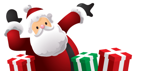Santa Clause Footer PNG images