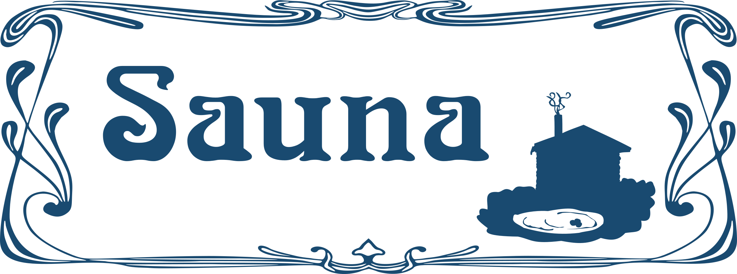 Sauna Sign SVG Clip arts