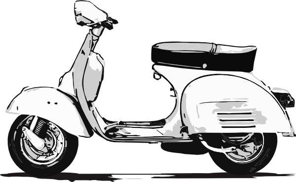 Scooter Vespa Drawing PNG images