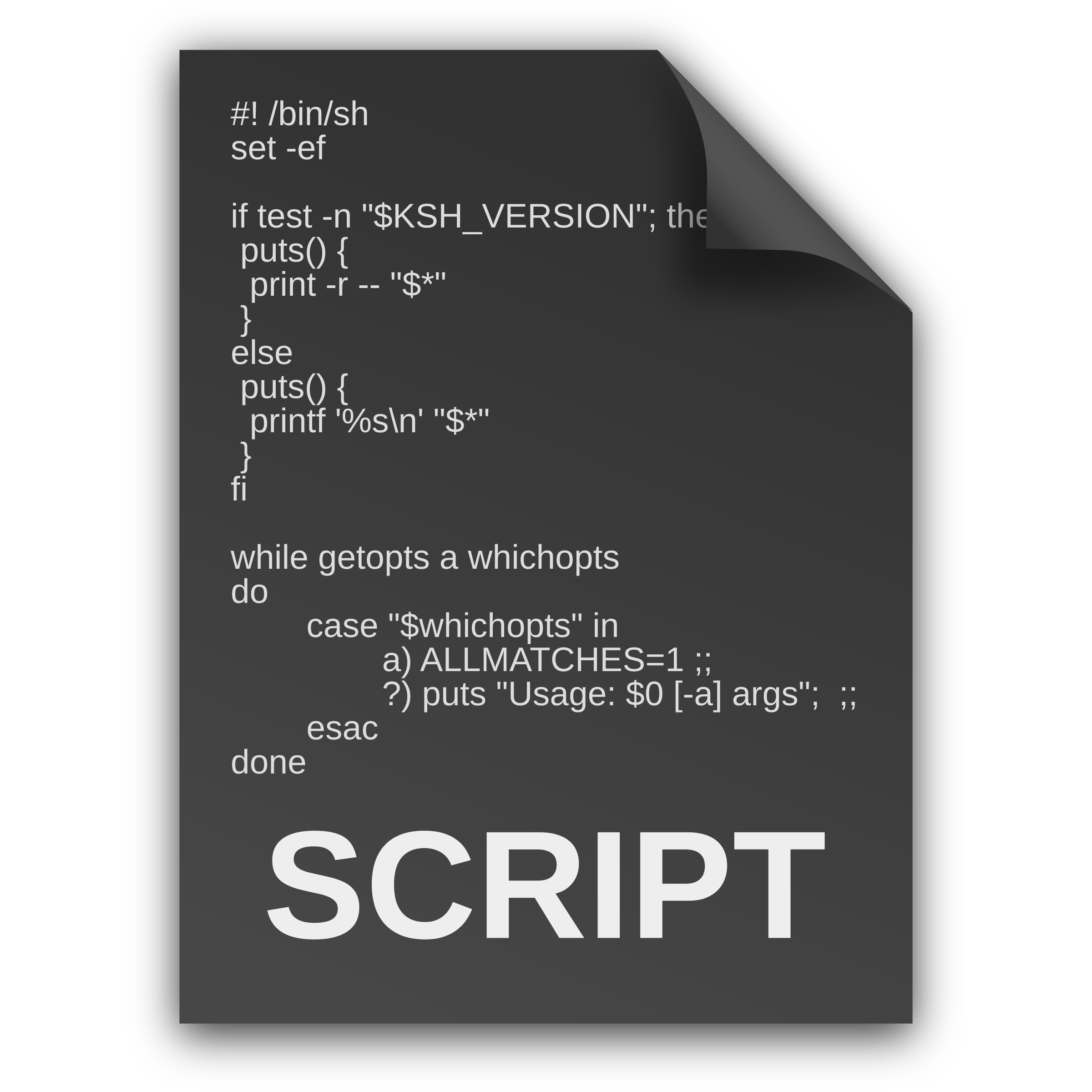 Script Document Icon Outlines SVG Clip arts