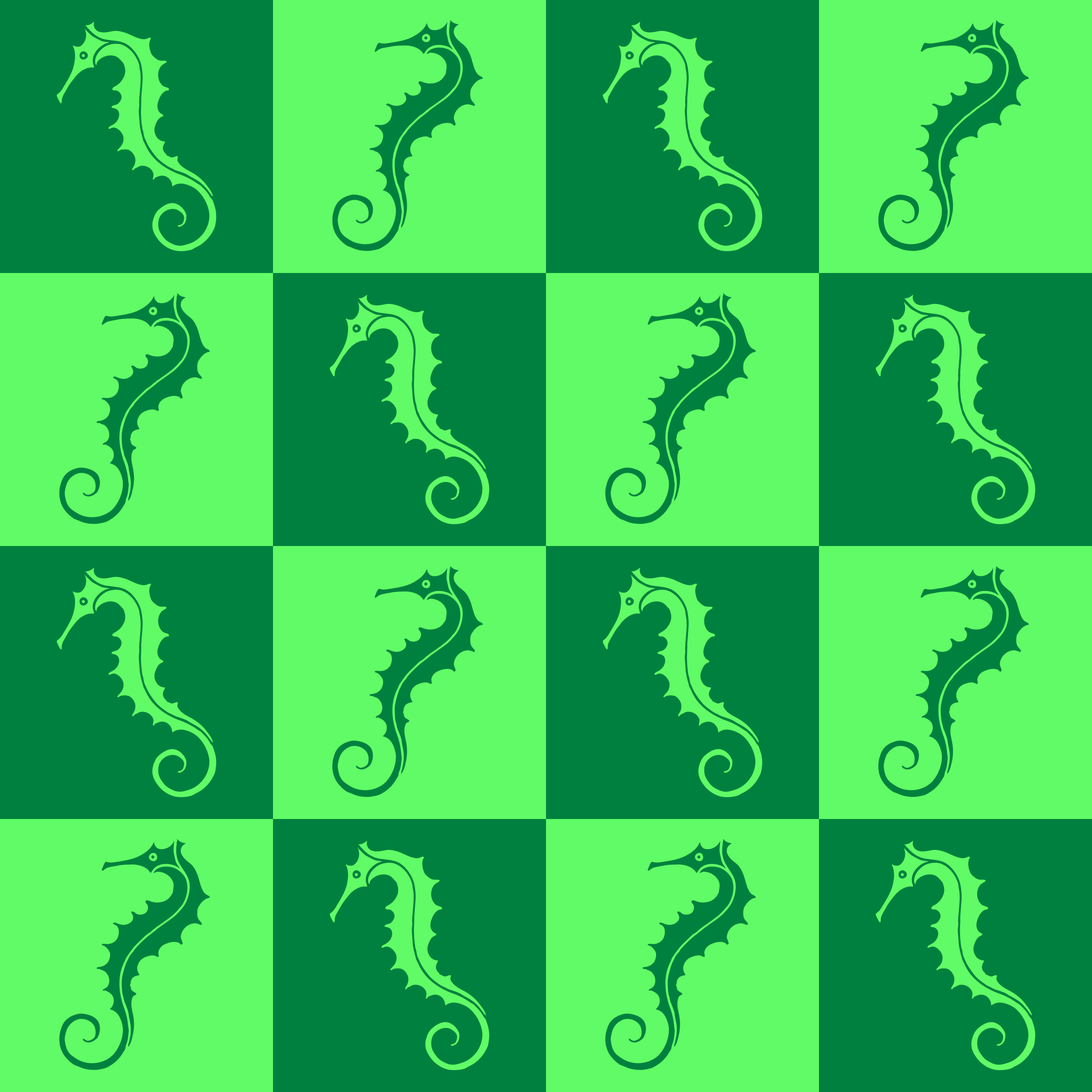 Seahorse pattern PNG icon