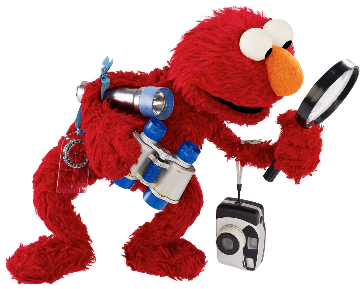 Sesame Street Elmo Investigating PNG icon