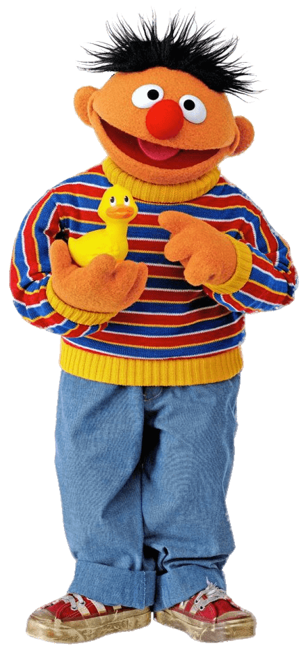 Sesame Street Ernie With Duck PNG images