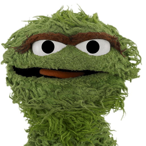 Sesame Street Oscar the Grouch Face Clip arts