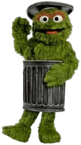 Sesame Street Oscar the Grouch Lifesize PNG images