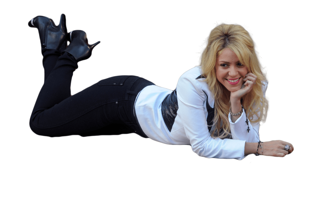 Shakira Lying Down Clip arts