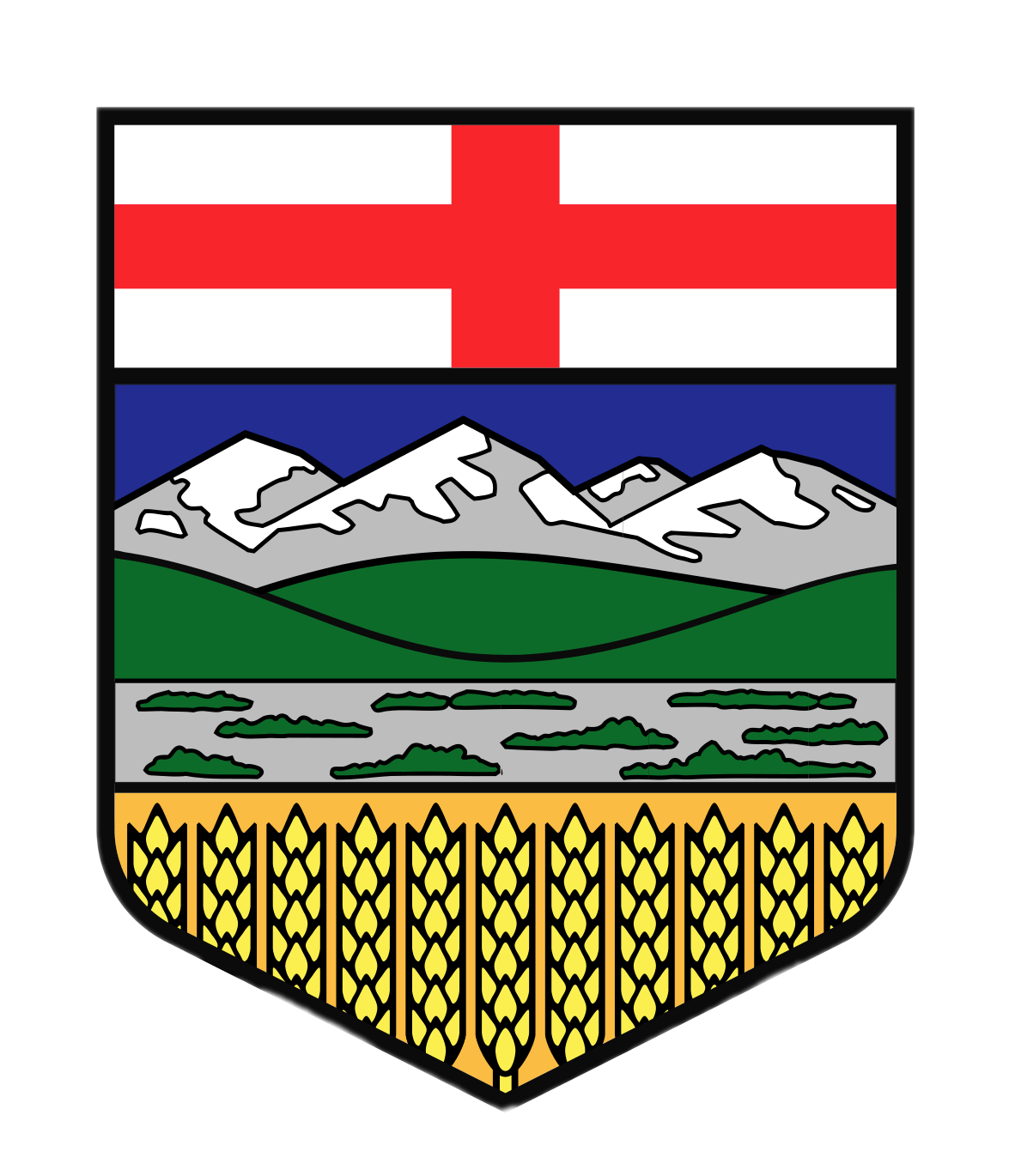 Shield Of Arms Of Alberta SVG Clip arts