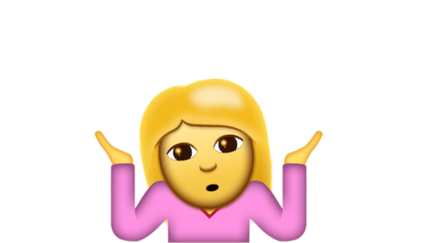 Shrug Emoji PNG icon