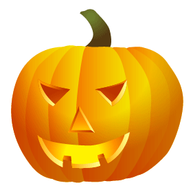Side Halloween Pumpkin Clip arts