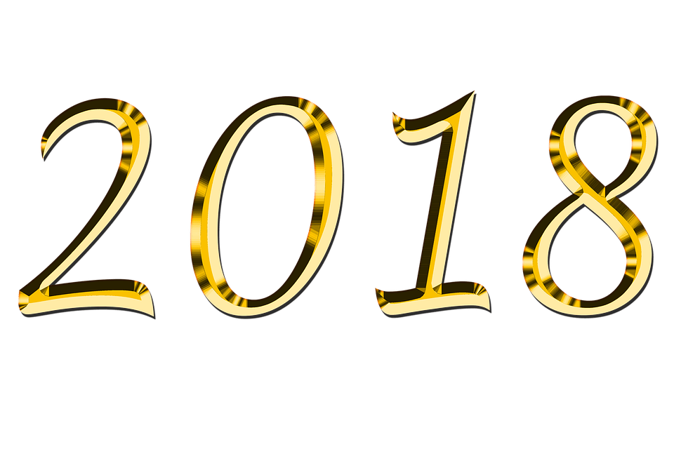 Simple 2018 Golden PNG images