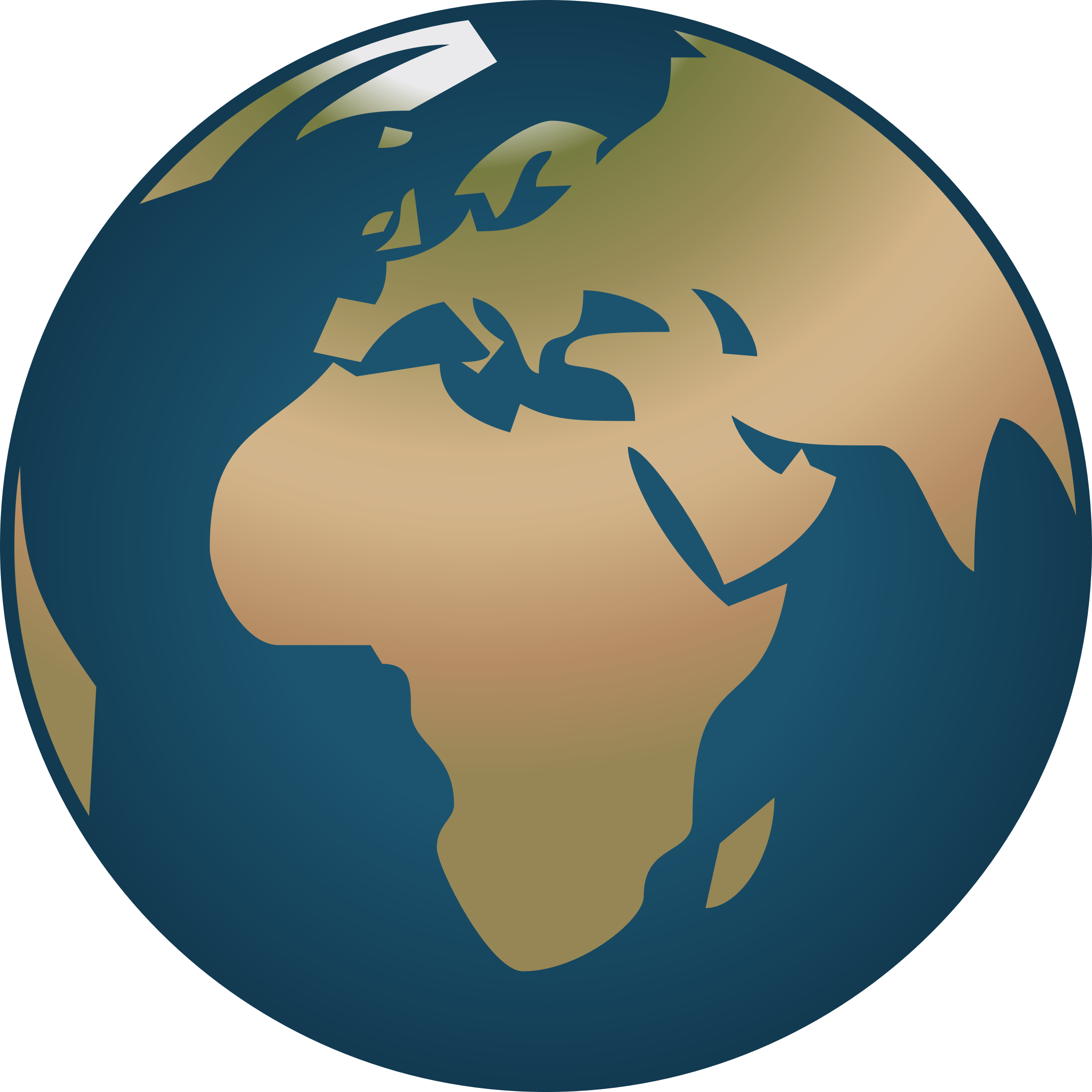 Simple Globe facing Europe and Africa PNG icon