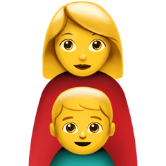 Single Mother Apple Emoji SVG Clip arts