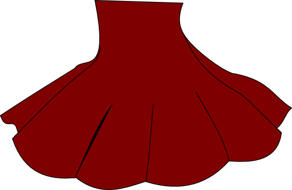 Skirt Red Clipart SVG Clip arts