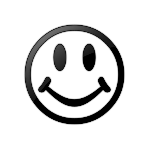 Smiley Face Black and White Clipart SVG Clip arts