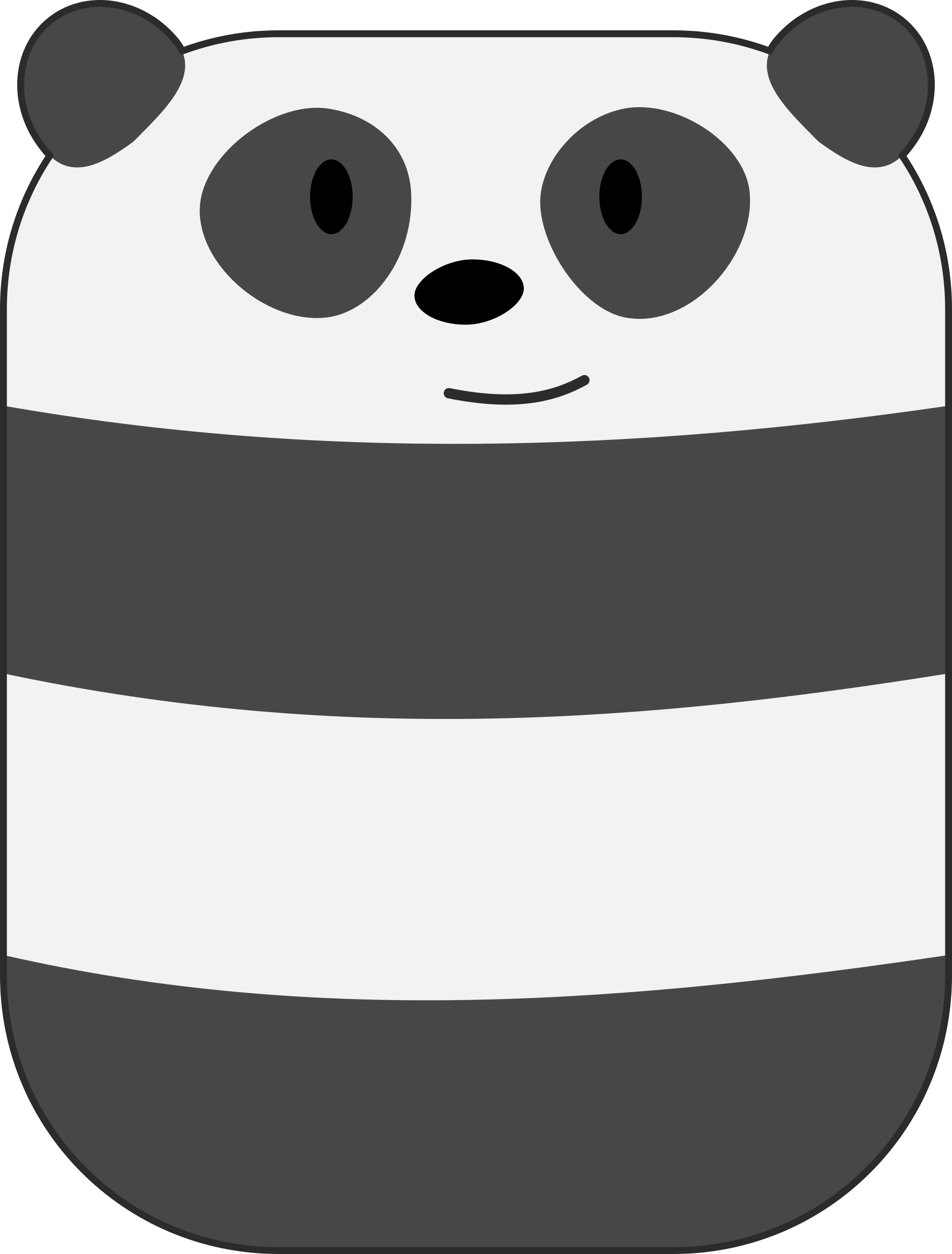Smiling Panda Clip arts