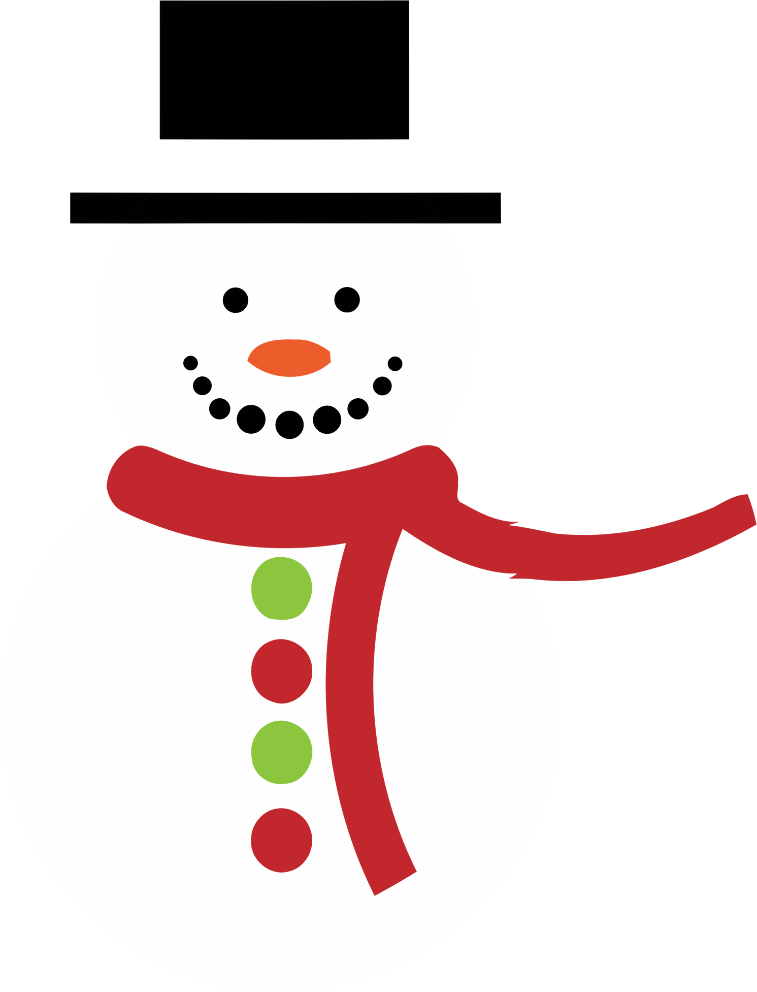snow man SVG Clip arts