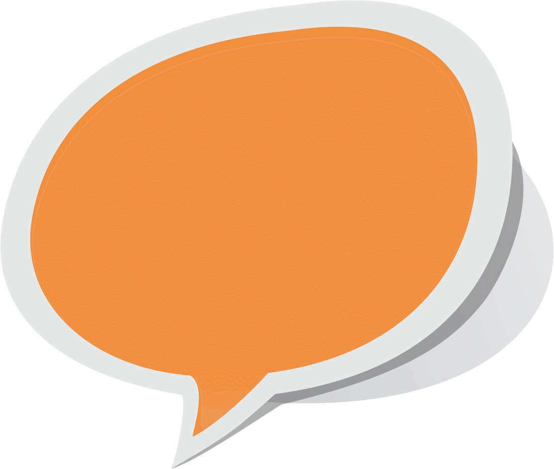 Speech Bubble Orange PNG icon