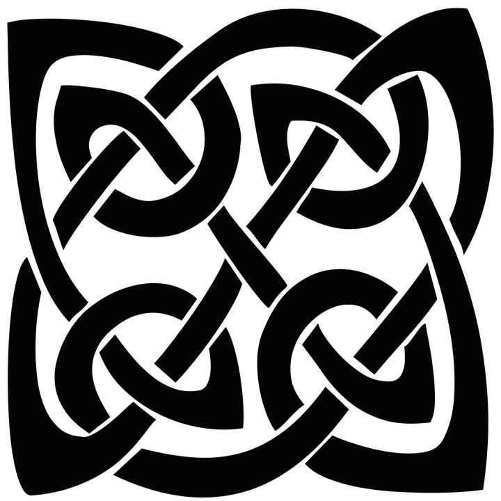 Square Celtic Knot SVG Clip arts