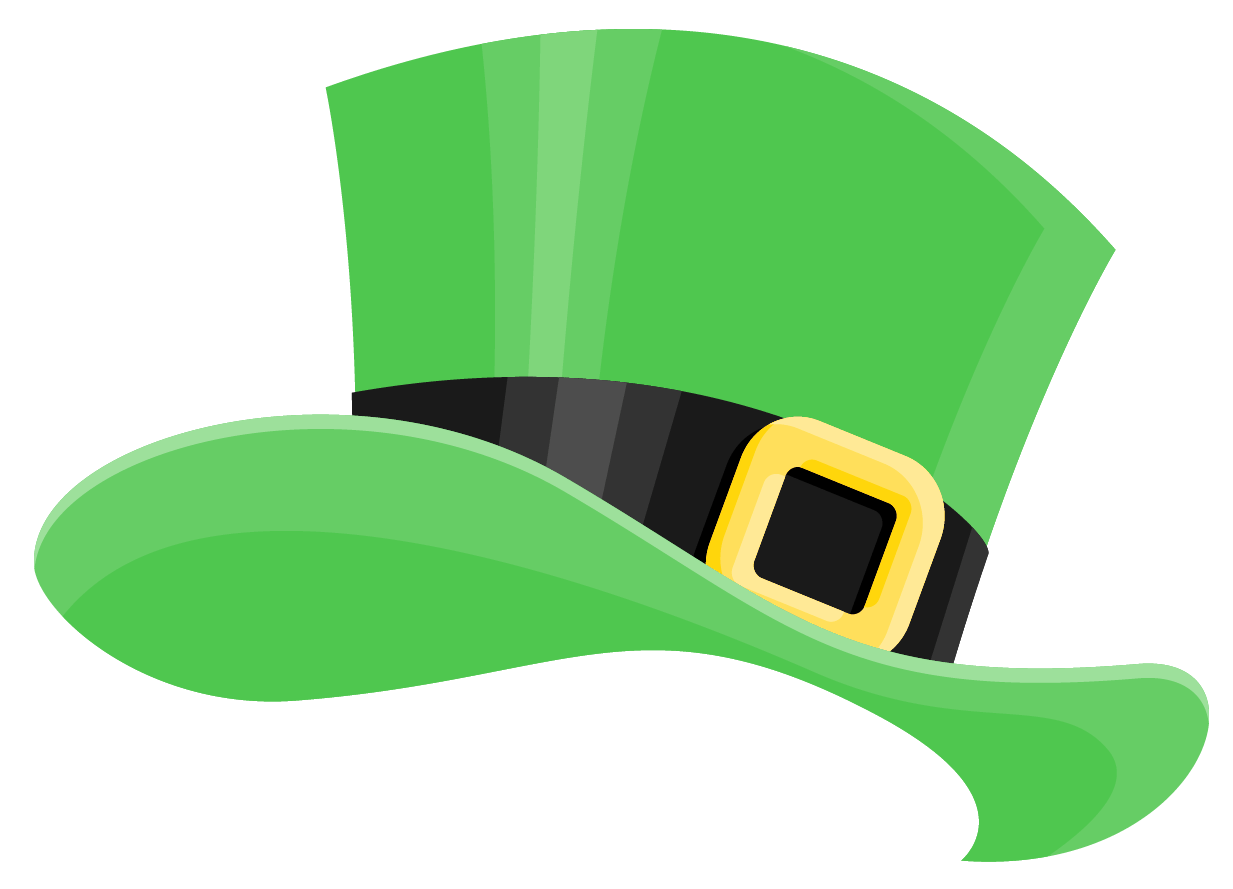 St Patrick's Day Green Hat Filter Clip arts