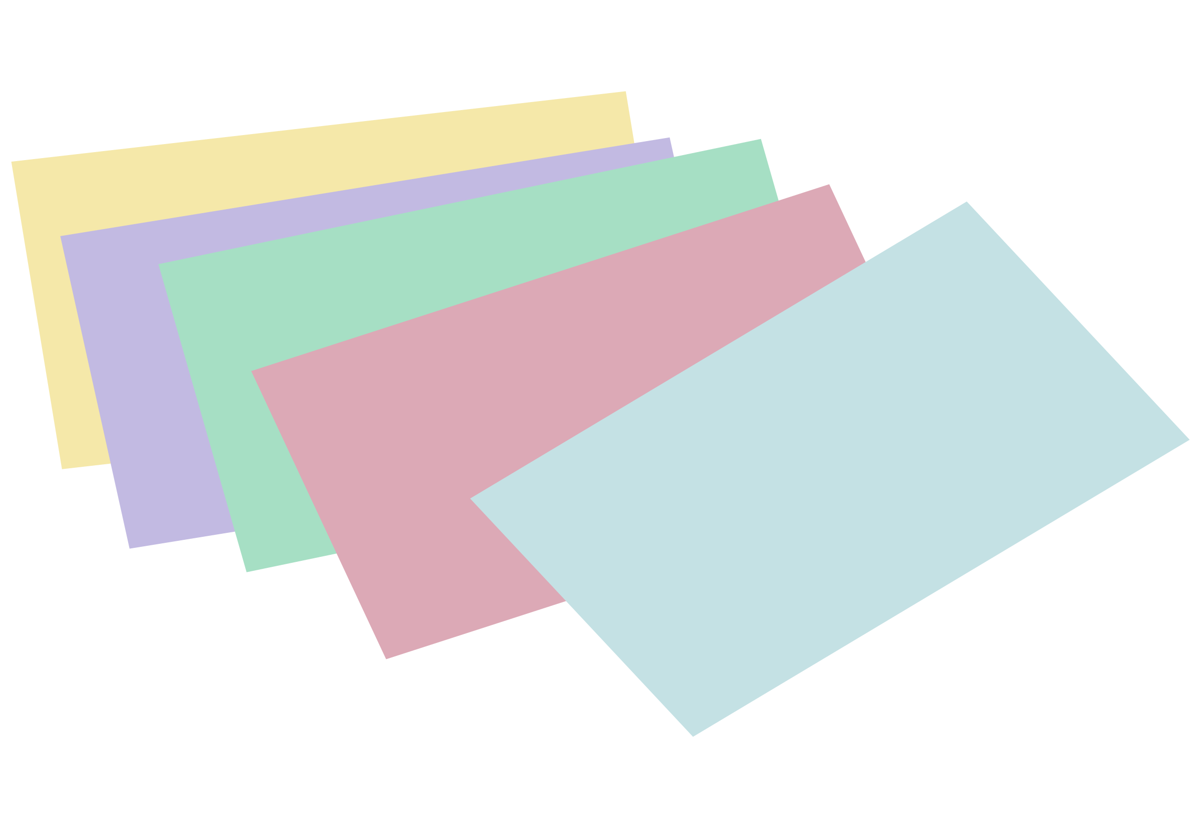 Stack of unlined colored index cards Clip arts