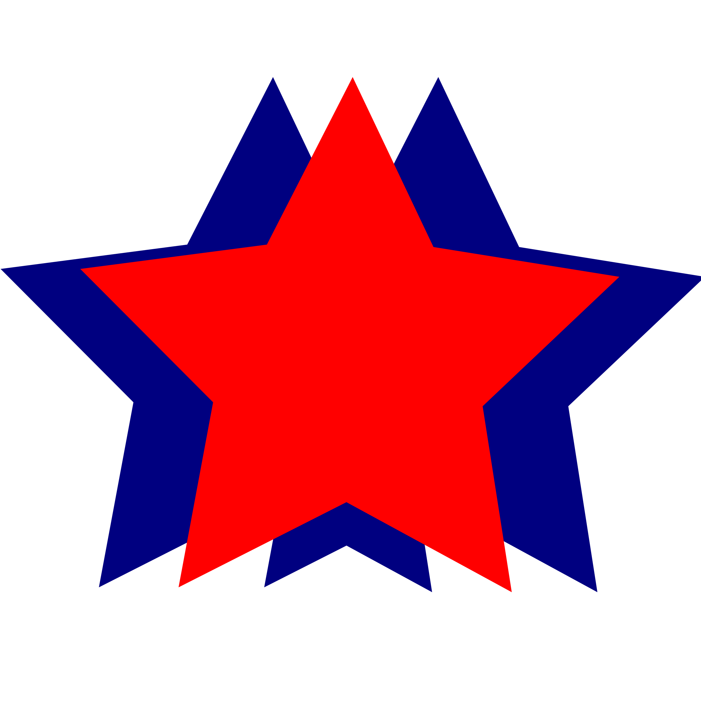 Stars - Red and Blue SVG Clip arts