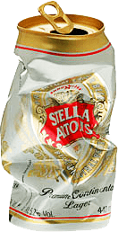 Stella Artois Crushed Can Clip arts