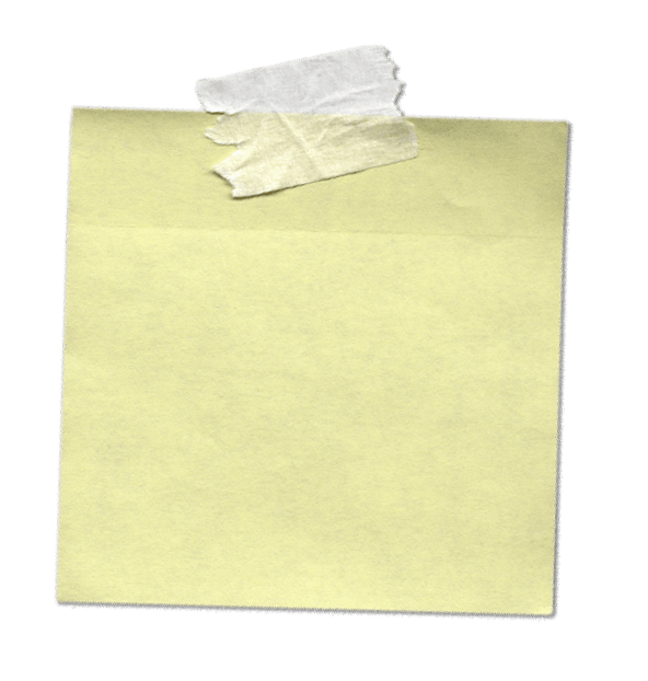 Sticky Note With Tape PNG icon