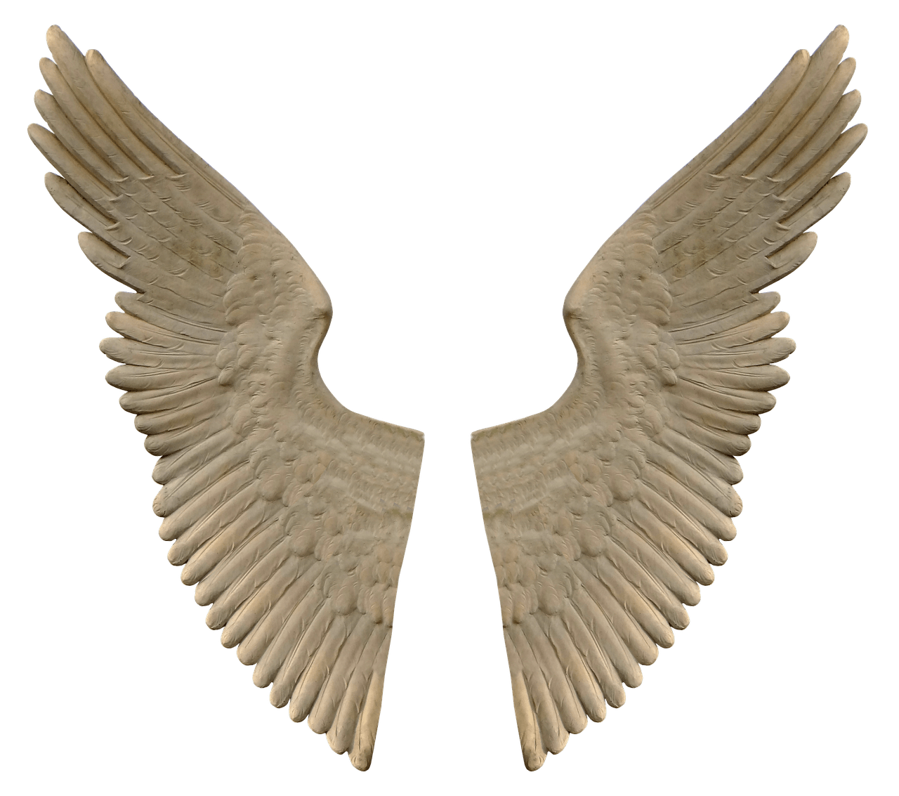 Stone Angel Wings SVG Clip arts