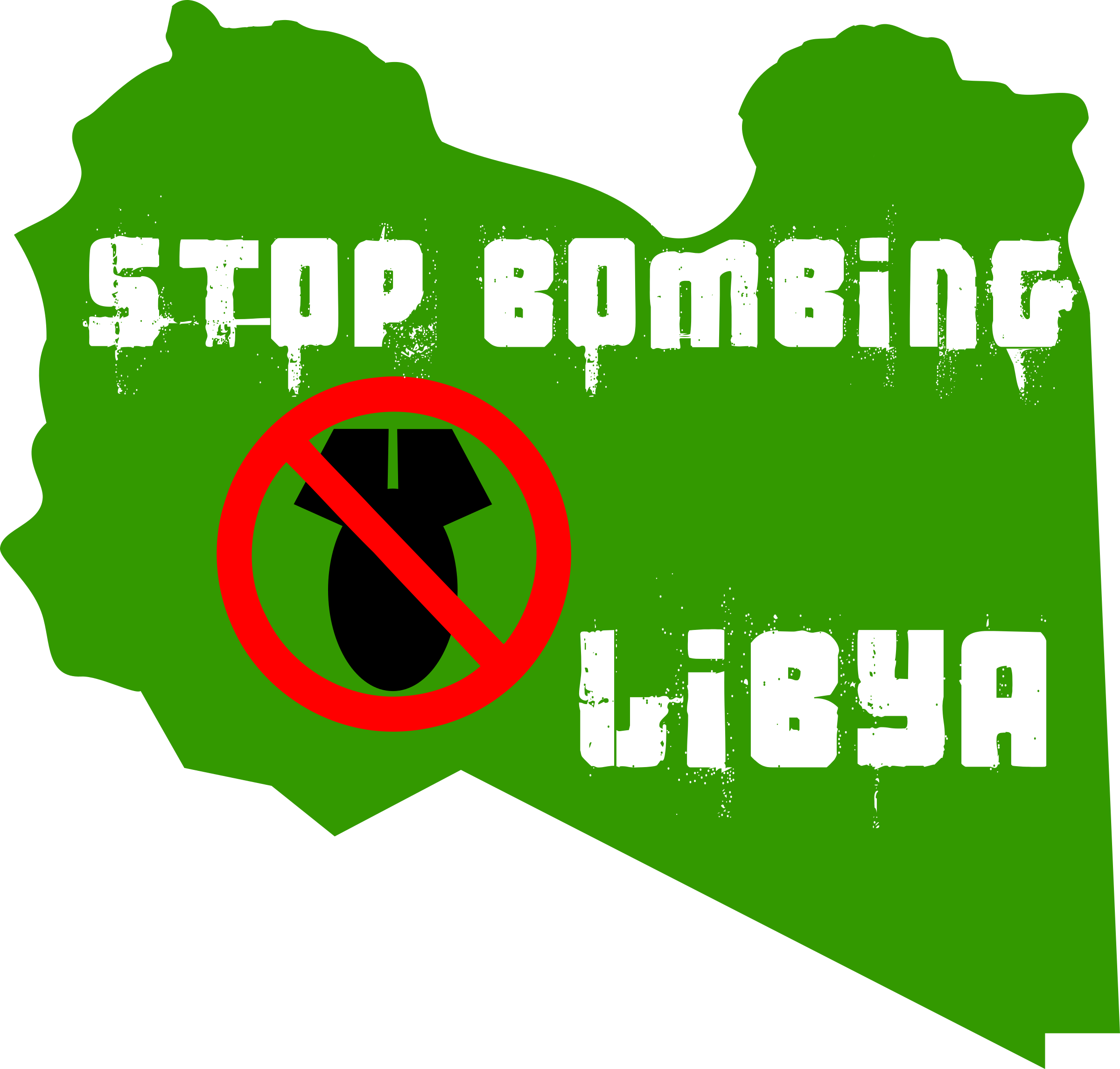 stop bombing libya SVG Clip arts