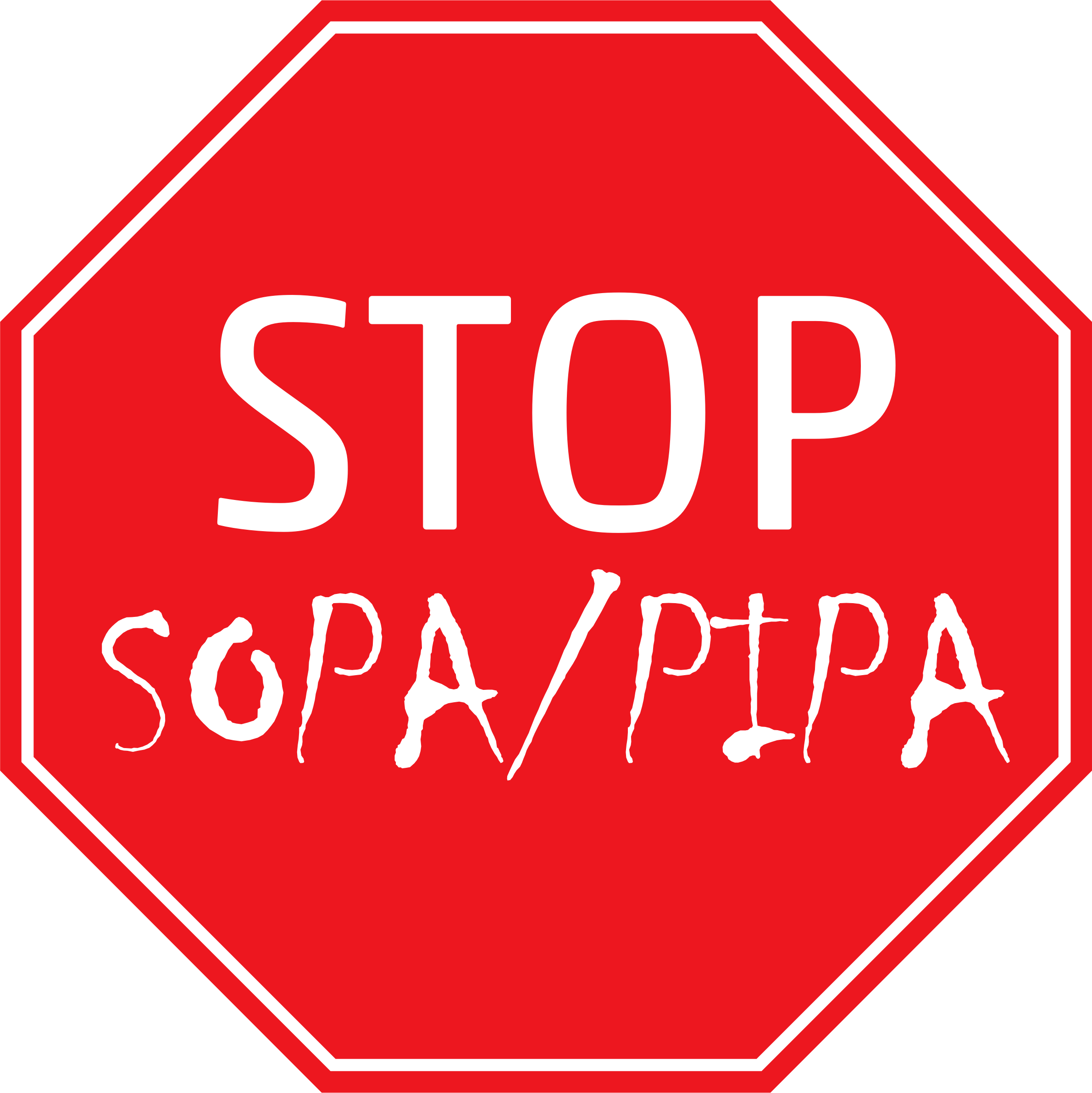 STOP SOPA/PIPA Vinyl Cut Clip arts