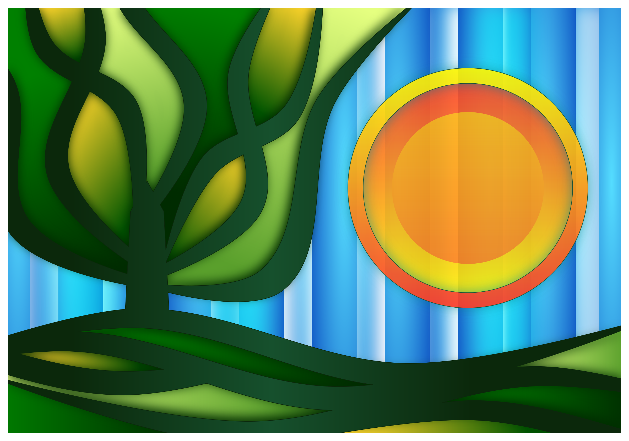 Stylised Landscape PNG icon