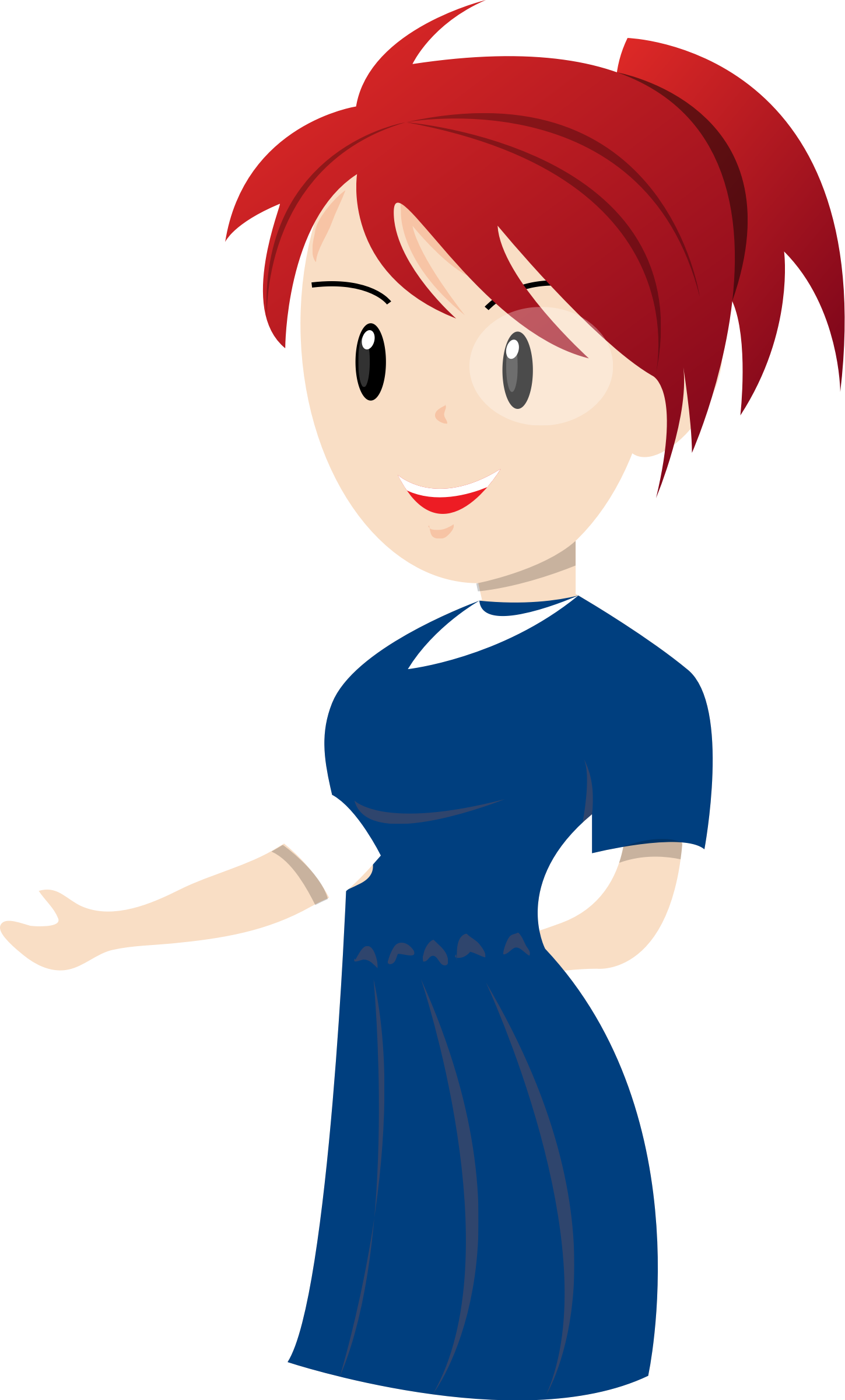 Teacher blue dress PNG icon