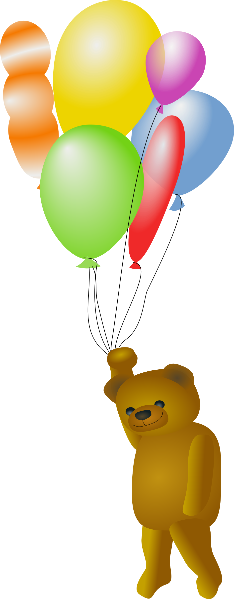 Teddy Bear with Balloons PNG icon