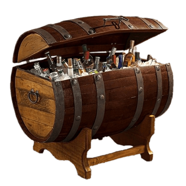 Tequila Barrel Ice Chest PNG images