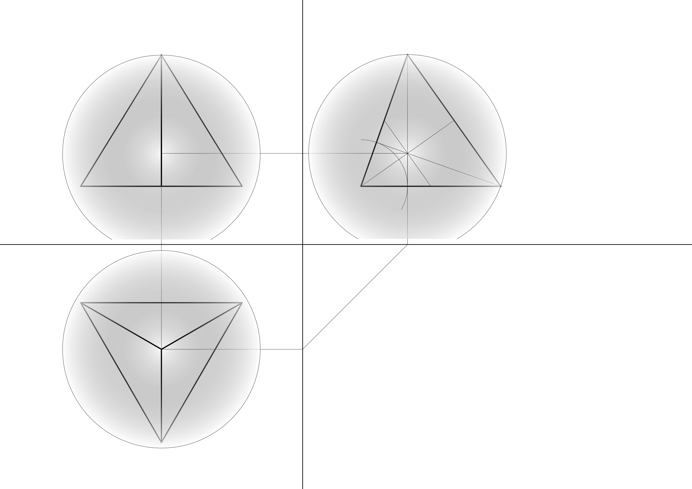 tetrahedron sphere outside -- Tetraeder Umkugel PNG icon