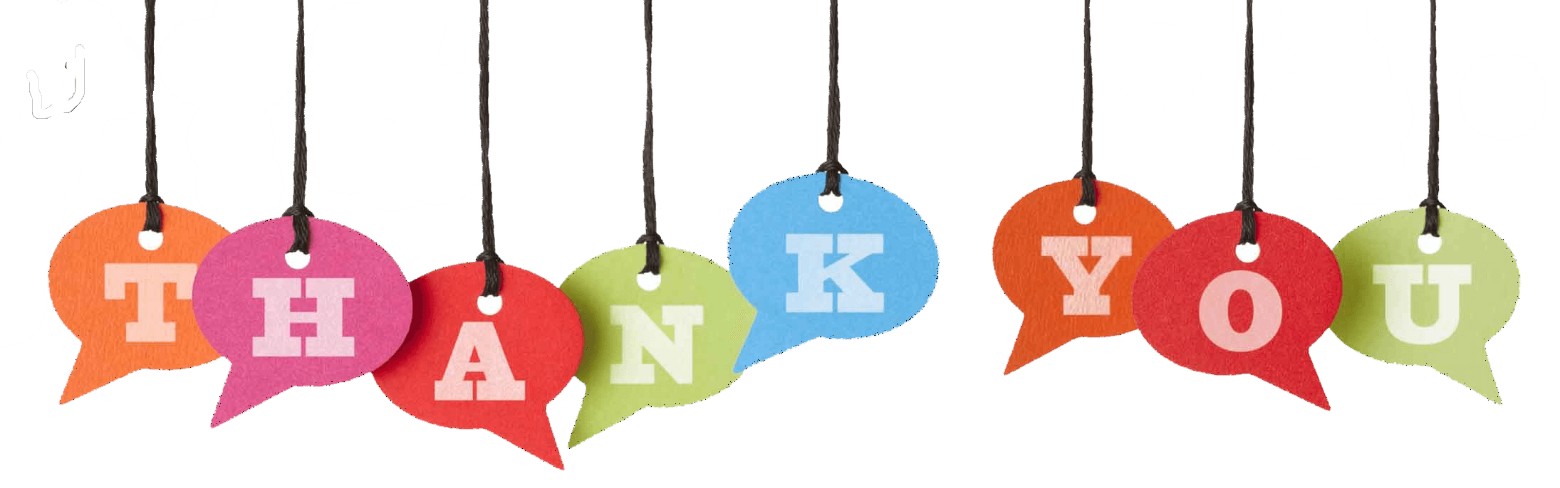 Thank You Chat Banner PNG images