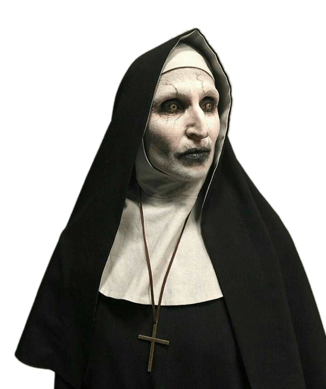 The Nun Wearing Cross Necklace Clip arts